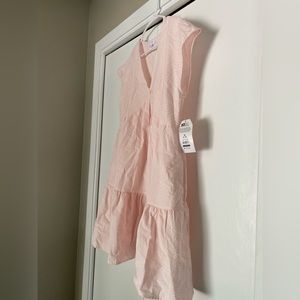 Pink & White Gingham Checkered Dress Women’s Size Medium